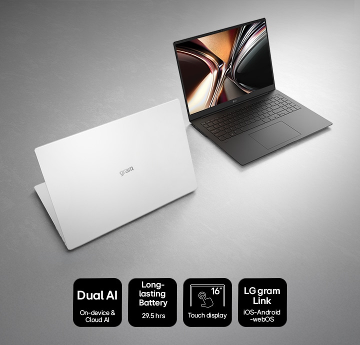 2026 gram Pro AI laptop (16Z90U) combines an ultra-portable, slim design with Dual AI performance for productivity anywhere.