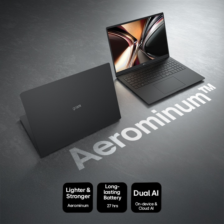 2026 gram Pro AI laptop (16Z90U) combines an ultra-portable, slim design with Dual AI performance for productivity anywhere.	