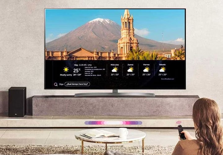 Smart TV features on an LG OLED TV.