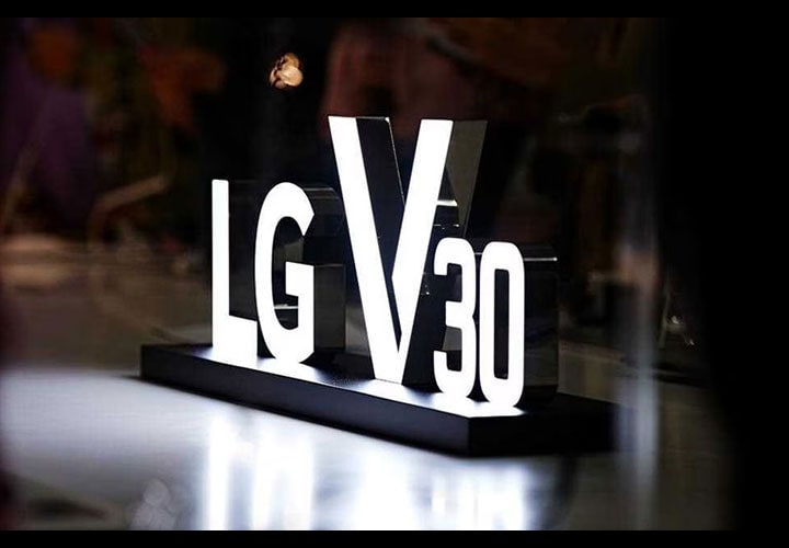 A photography of v30 unveiling event in berlin IFA 2017