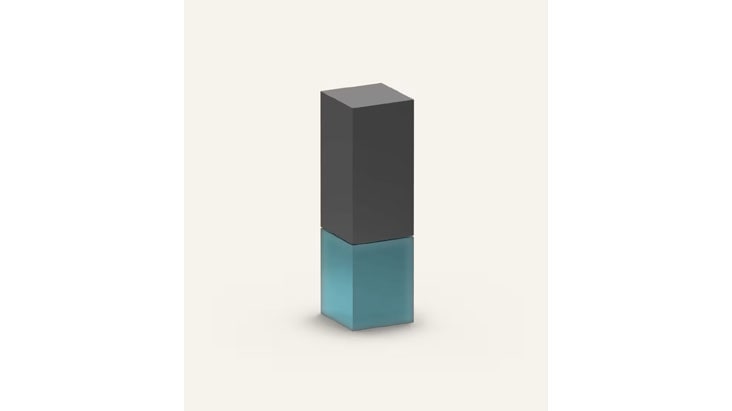 A diagram showing the size of small bottom freezers