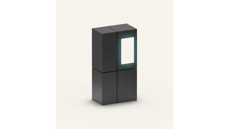 A diagram showing the size of a see-through fridge