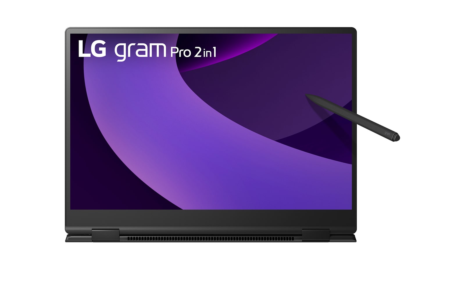 Front view of tablet mode