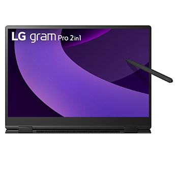 Front view of tablet mode