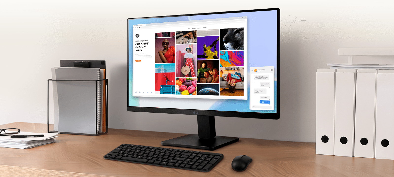 Màn hình LG 22MR410-B 21.45 inch FHD VA 100Hz sRGB 99% AMD FreeSync văn phòng học tập IDC Saigon