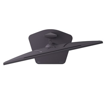 side view of a tilted monitor