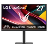 27” LG UltraGear™ G6 Gaming Monitor, QHD IPS screen, 300Hz, 1ms (GtG), USB-C (PD 15W), Black