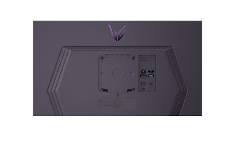 close-up view of ports of 27G810A