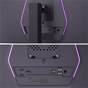 close-up view of ports