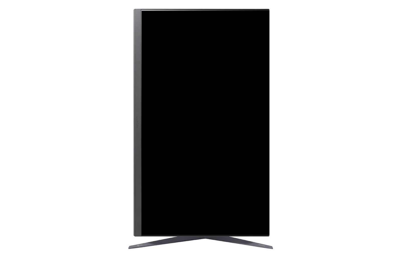 front view with the display pivoting 90 degrees in a portrait view