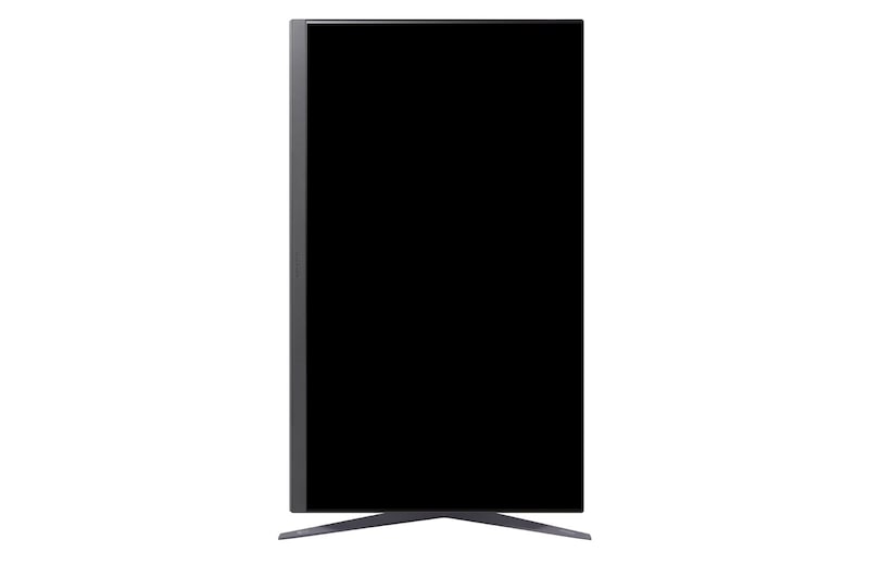 front view with the display pivoting 90 degrees in a portrait view