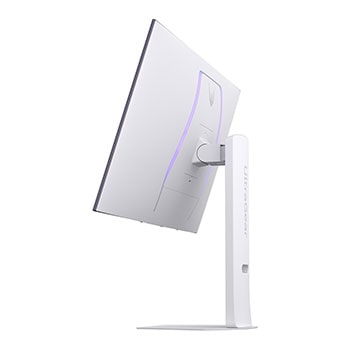 side view of a tilted monitor