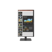 front view of the screen pivoting +90 degrees