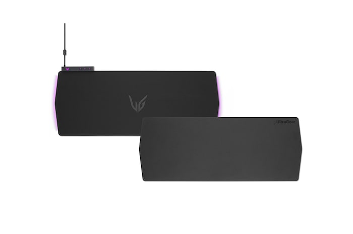 Top view of Gaming pad with RGB light with separated pad