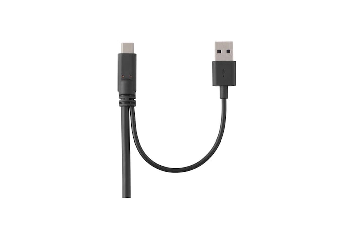 Close-up view of the cable