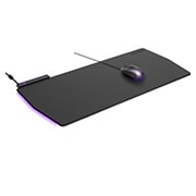 +30 degree side view of the pad with the mouse raised