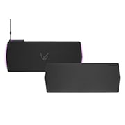 Top view of Gaming pad with RGB light with separated pad