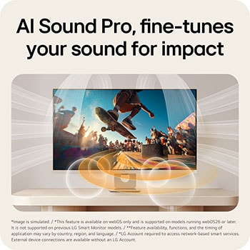 AI Sound Pro delivering immersive and optimized sound based on content type.