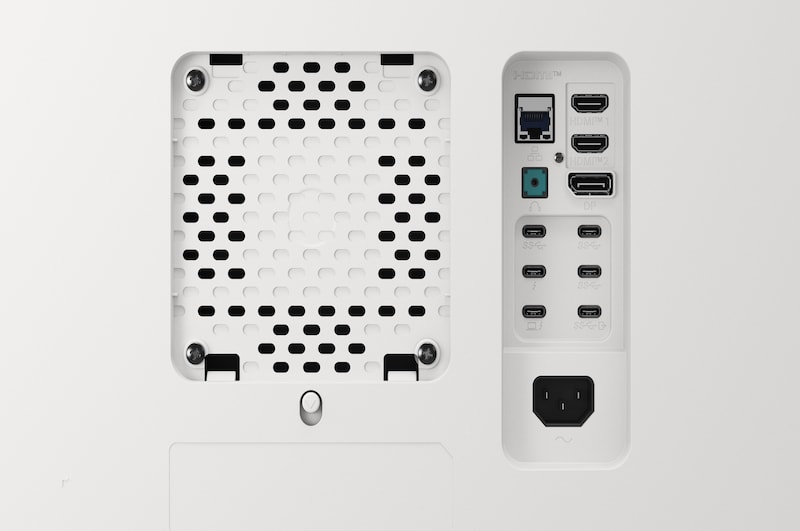 Rear view with stand disassembled