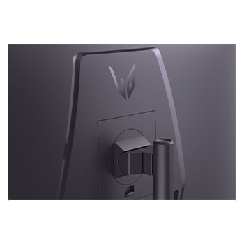 rear close-up view of stand mount