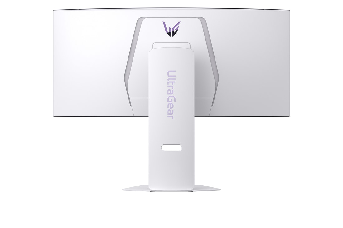side view of a tilted monitor