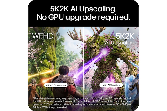 45-inch UltraGear evo GX9, World’s First AI Upscaling 45" 5K2K OLED Gaming Monitor
