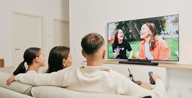 Image featuring a person and LG home appliances