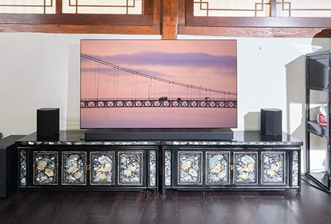 TV is placed in a living room