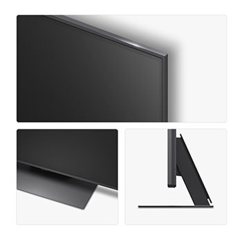 Rear view of LG QNED evo TV
