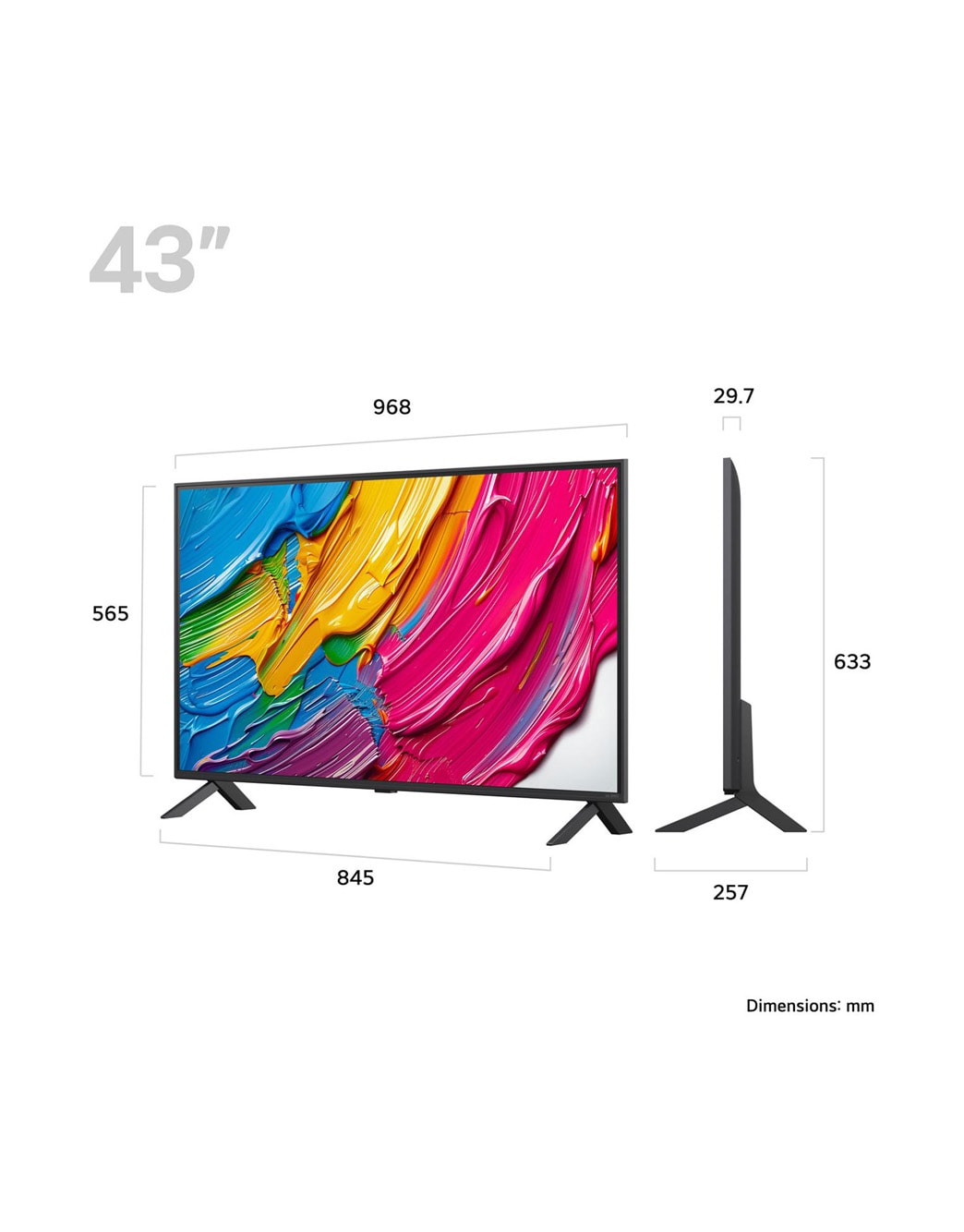 43 inch LG QNED AI QNED8E 4K Smart TV 2025 - 43QNED8EA6B | LG UK
