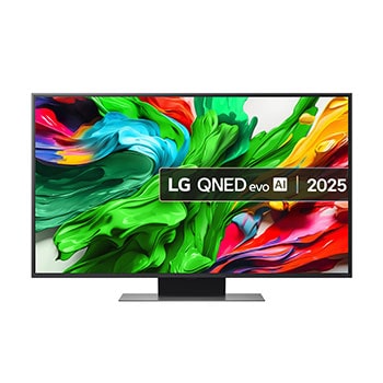 Front view of 50 inch LG QNED evo AI QNED86 MiniLED 4K Smart TV 2025 50QNED86A6C
