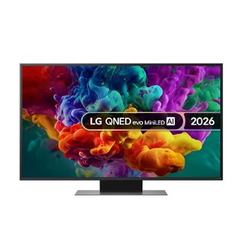 Front view of 50 inch LG QNED evo AI QNED87 MiniLED 4k Smart TV 2025 50QNED87A6D