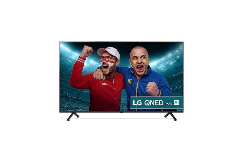 Front view of 55 Inch LG QNED evo AI QNED92 MiniLED 4K Smart TV 2025 55QNED92A6A