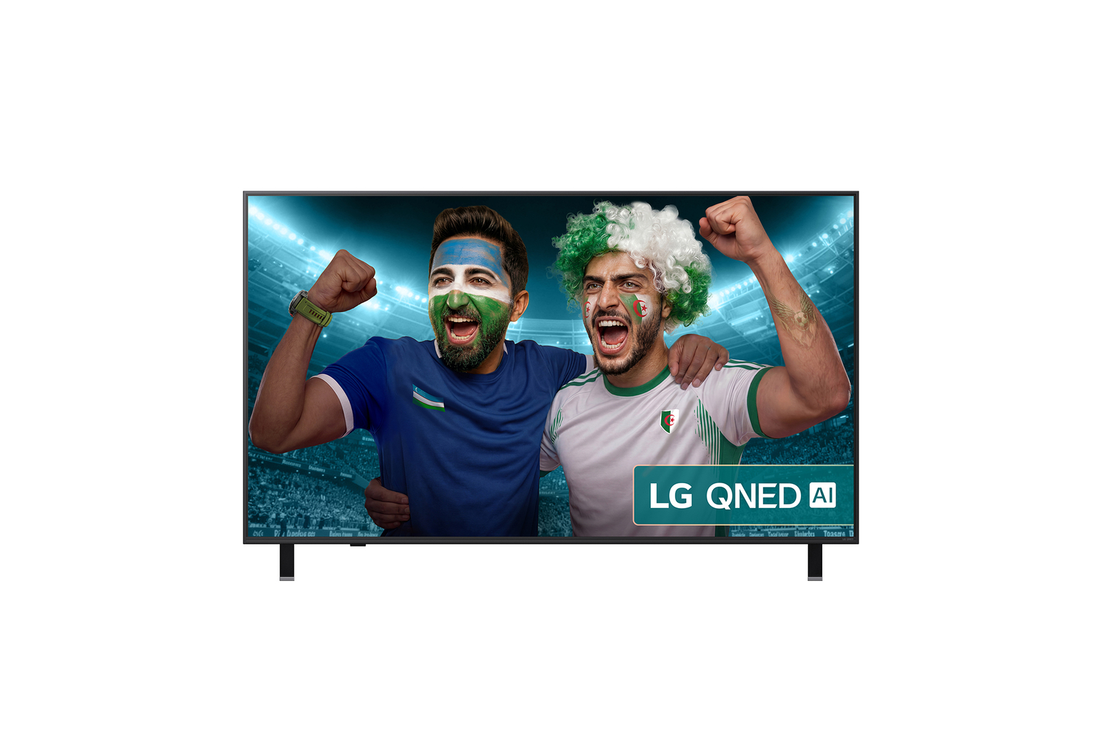 Front view of 65 inch LG QNED AI QNED84 4K Smart TV 2025 65QNED84A6C