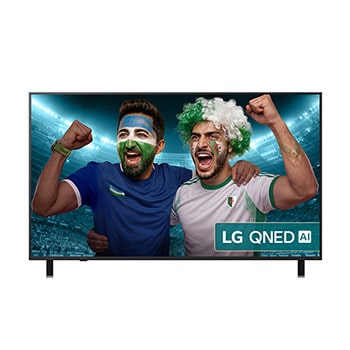 Front view of 65 inch LG QNED AI QNED84 4K Smart TV 2025 65QNED84A6C