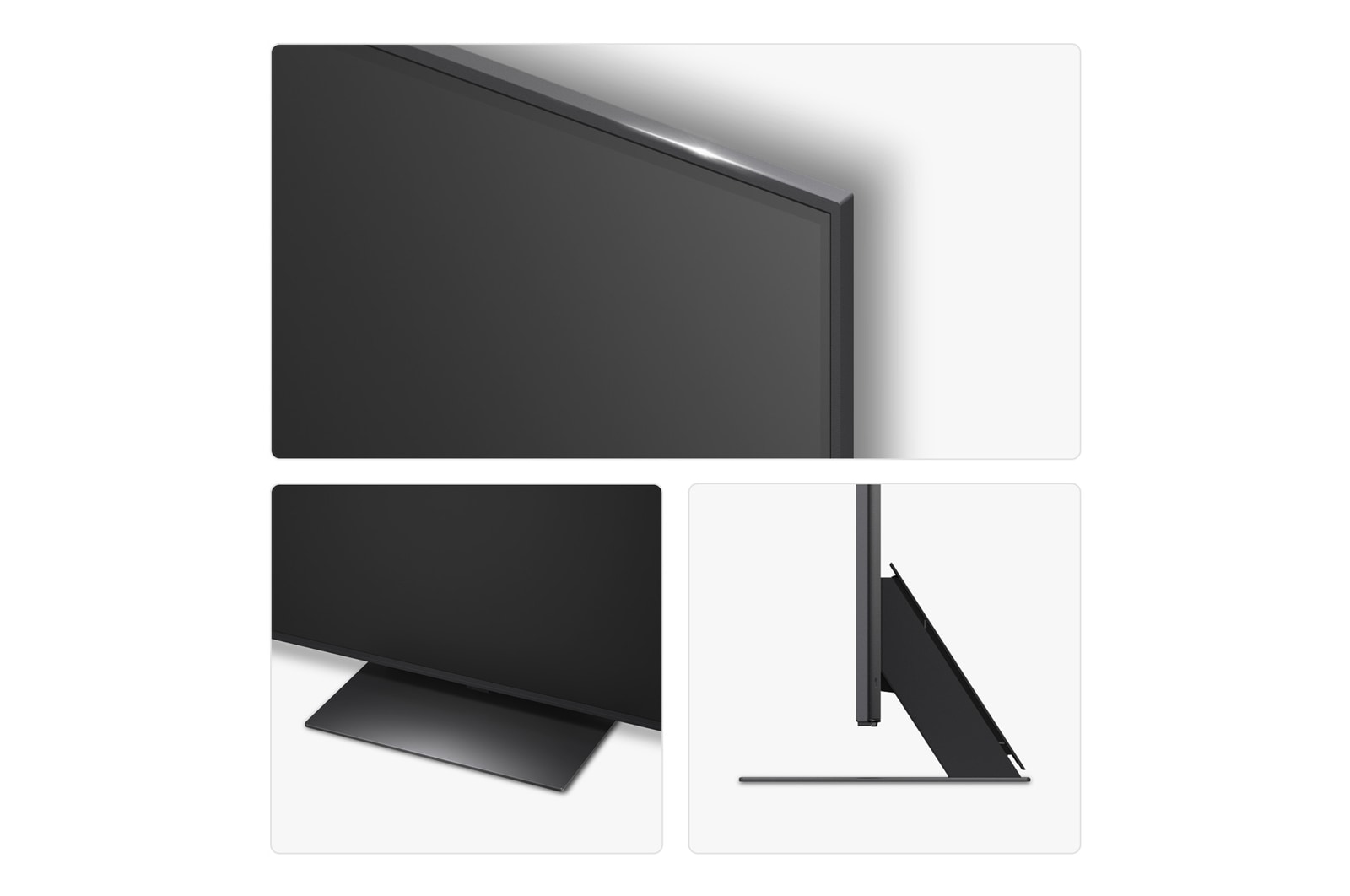 Rear view of LG QNED evo TV