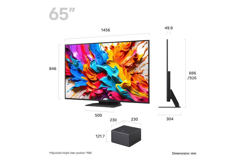 Zero Connect Box with its corresponding size dimensions in millimeters.