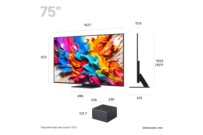 Zero Connect Box with its corresponding size dimensions in millimeters.
