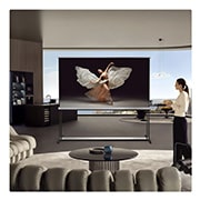 LG 77 Inch LG SIGNATURE OLED T, World's first transparent & true wireless OLED TV, OLED77T49LA