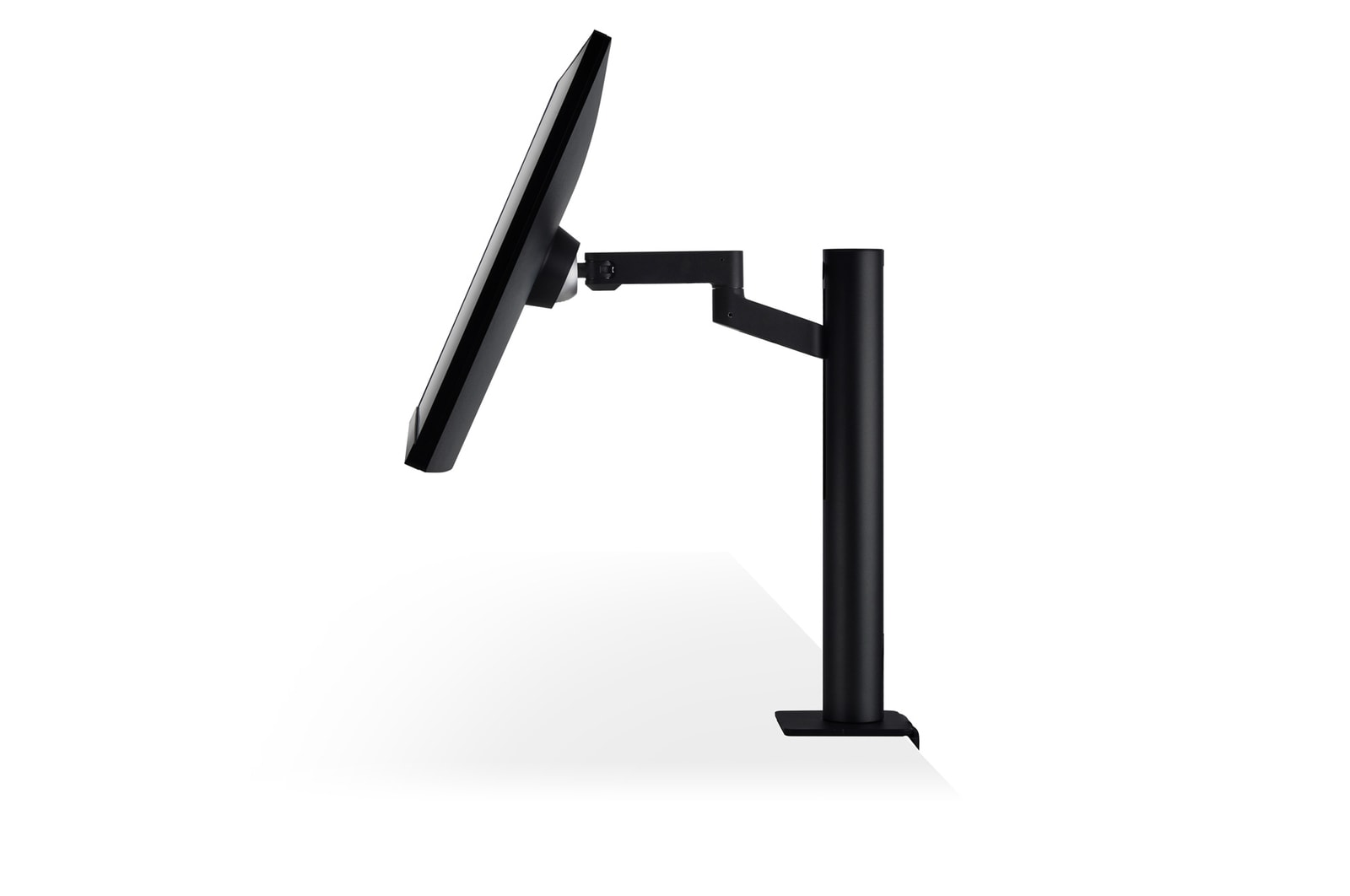 side view monitor tilted upward