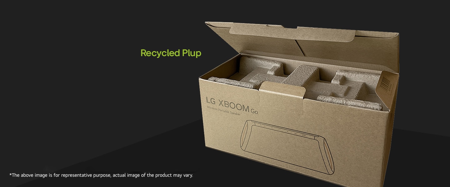 Package box of LG XBOOM Go.
