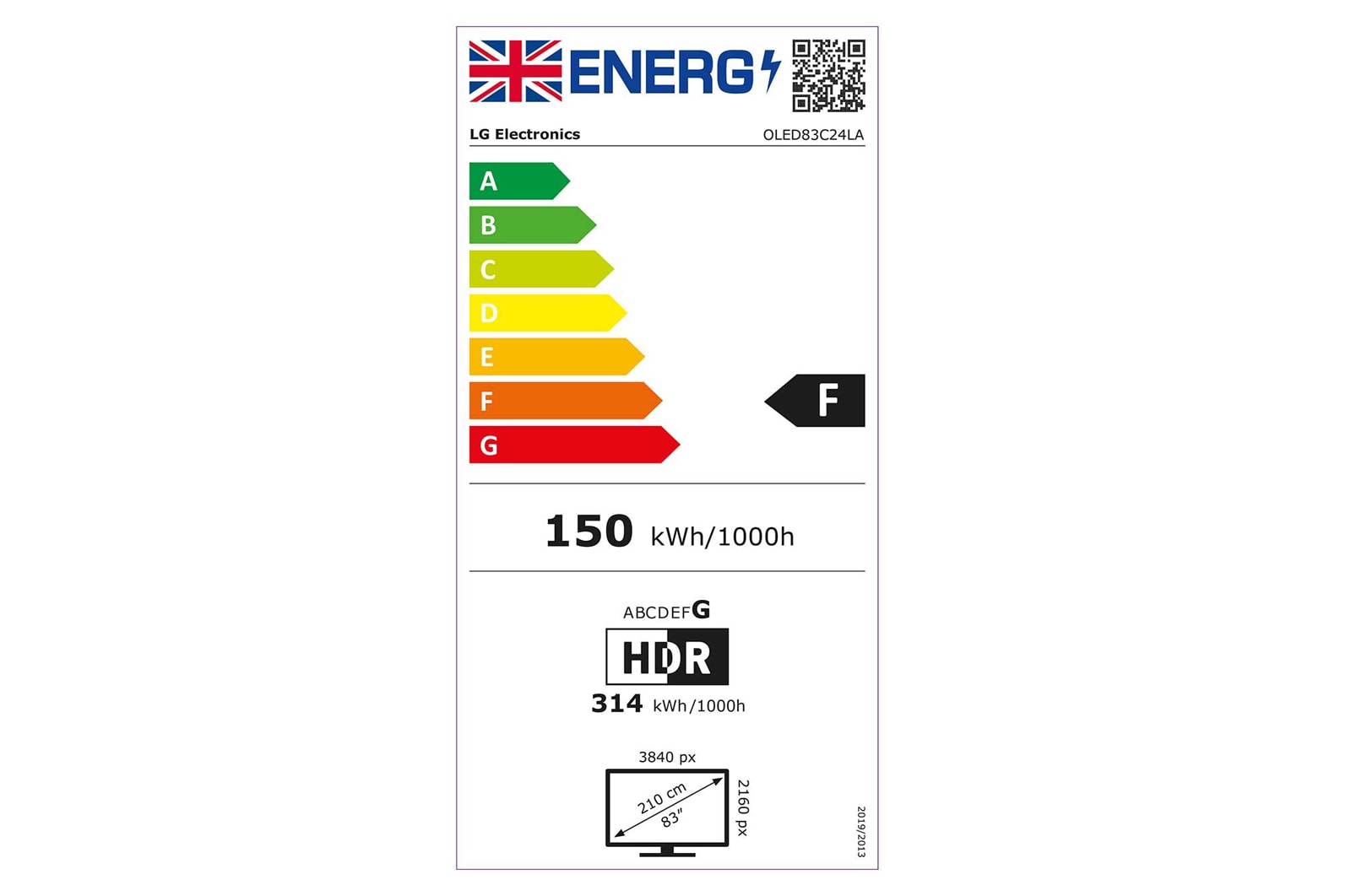 LG OLED evo C2 83 inch TV 2022, OLED83C24LA