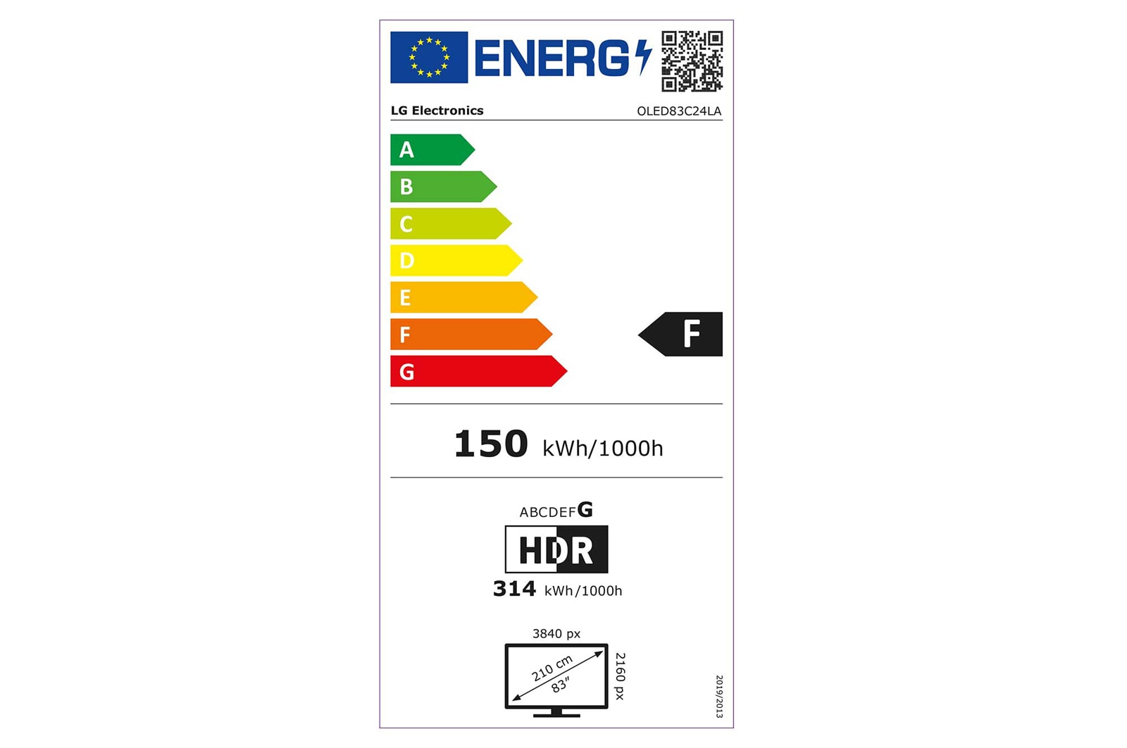 LG OLED evo C2 83 inch TV 2022, OLED83C24LA