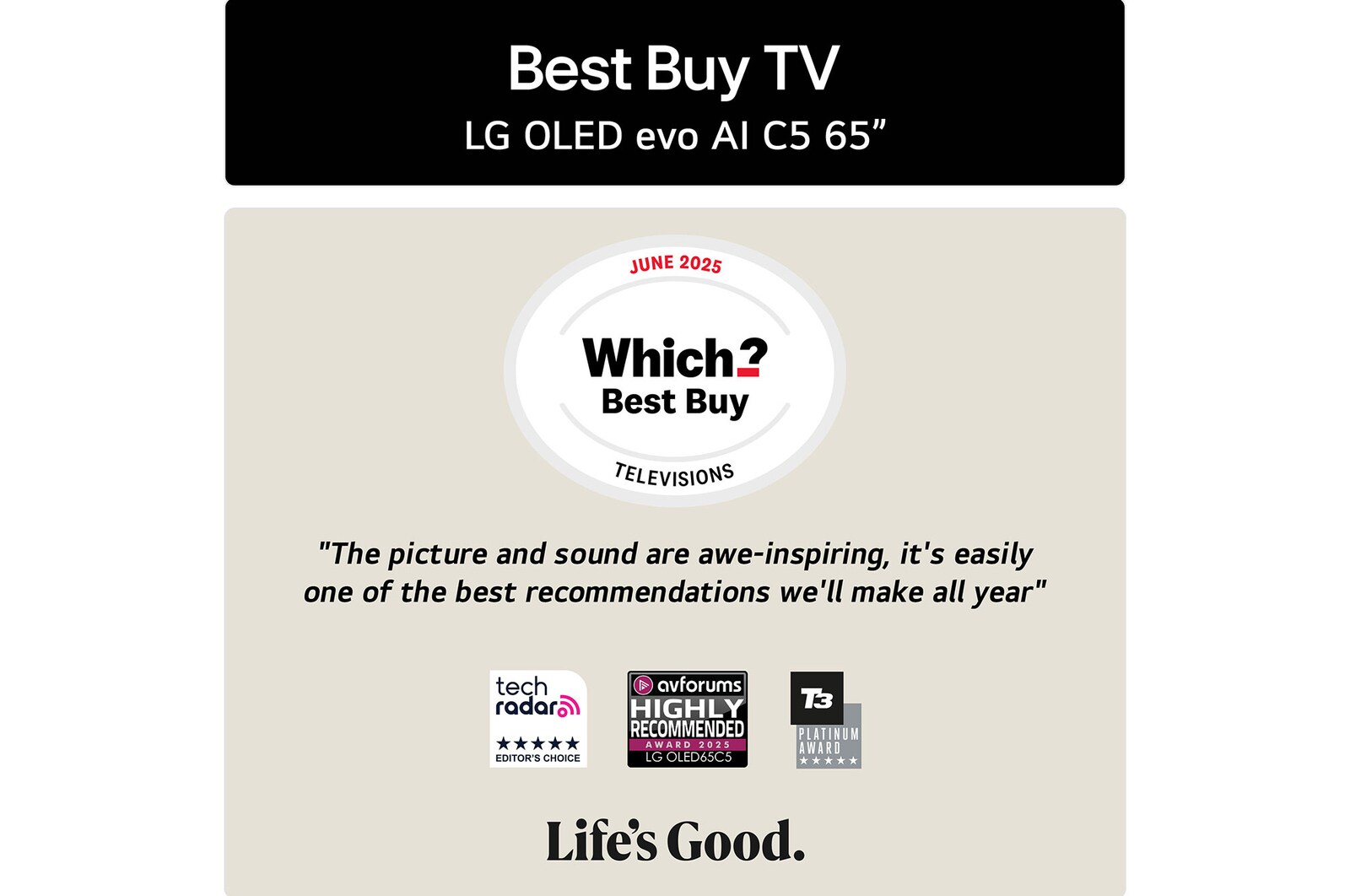 "The picture and sound are awe-inspiring, it's easily one of the best recommendations we'll make all year"