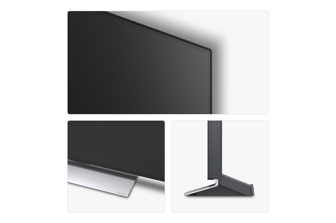 Rear view of LG OLED evo AI G5 4K Smart TV.