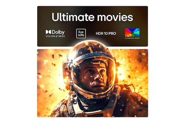 Leopard in the forest in vivid color and detail. The leopard has a grid and a light glowing behind it, indicating how LG AI Picture Pro made impressive visual enhancements to the scene's resolution, brightness, depth, and clarity.