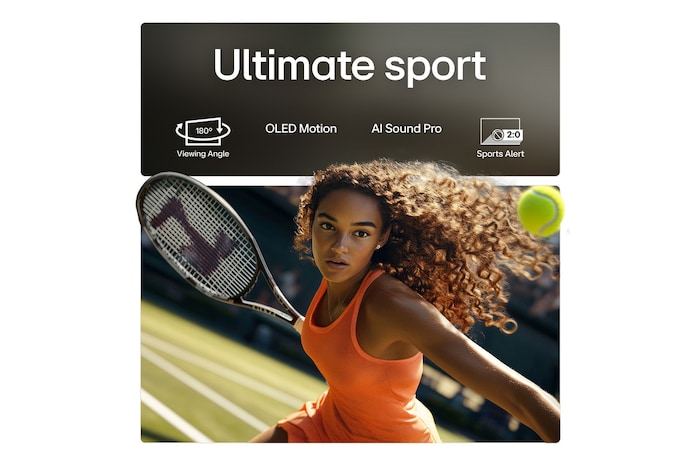 Living room space with a wall-mounted LG OLED TV. On the TV is a mountain range against a dark evening sky filled with stars. This scene is split in half. One side shows a duller, grayer version of the landscape labeled, Non Perfect Black display. On the other side is a more pleasing picture with a larger dynamic range of blacks and whites. This is labeled, Perfect Black display. Logo certification is also visible, Perfect Black Technology delivers black levels less than or equal to 0.24 nit up to 500 lux.