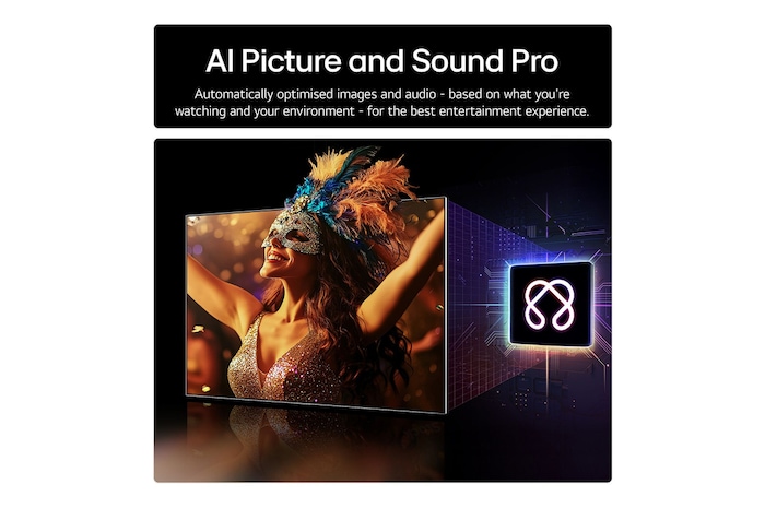 Side view of LG OLED evo AI C5 4K Smart TV.