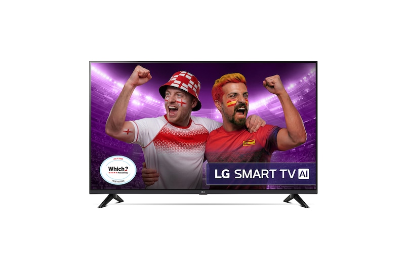 Front view of 43 inch LG FHD AI LR60 Smart TV 43LR60006LA