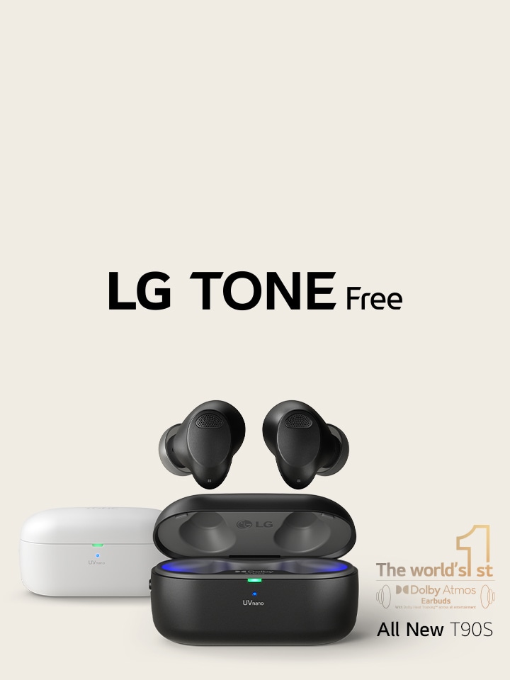 LG TONE Free T90S Dolby Atmos Wireless Bluetooth Earbuds with Plug